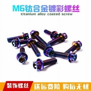 Eease License Plate Screws for Motorcycles Car Plate Fasteners M6 License Plate Mounting Screws Easy Installation License Plate Screws